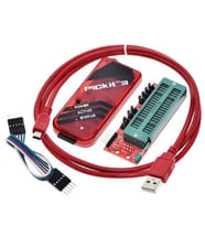 PİCKİT 3 PİC PROGRAMLAMA KARTI VE DİP ÇEVİRİCİ ADAPTÖR KARTI