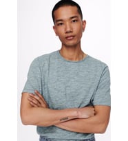 Only & Sons Erkek T-shirt Short Sleeved T-shirt- 22005108 (Mavi)