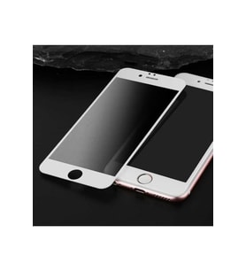 Iphone 8 Uyumlu Mat Hayalet Ekran Tam Kaplayan Kırılmaz Cam Seramik Nano Ekran Koruyucu Beyaz