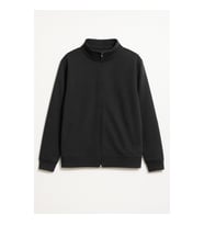 Erkek Antrasit Dik Yaka Fermuarlı İçi Polarlı Sweatshirt