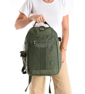 Ultra Hafif Orta Boy Sırt Çantası Çok Cepli Yeşil (Model: 571-3P)