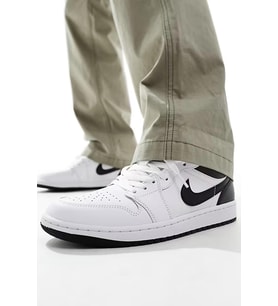 Nike Air Jordan 1 Low Leather Sneaker Hakiki Deri Beyaz Erkek Spor Ayakkabı