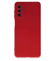 Galaxy M52 5G Kılıf Nano içi Kadife Silikon - Kırmızı