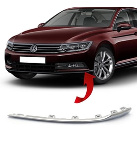 Vw Passat B8 Sol Ön Tampon Nikelajı 2015 Sonrası 3G0853253