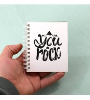 You Rock Motto Tasarım Hediyelik Not Defteri