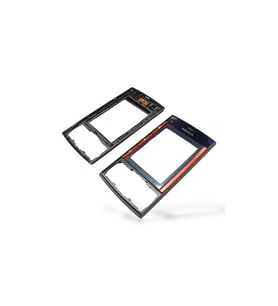 Nokia X3 ön Kapak Nokia X3-00 uyumlu Siyah Kırmızı ön Kapak