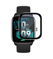 Microsonic Amazfit GTS 4 Mini Tam Kaplayan Nano Cam Ekran Koruyucu Siyah