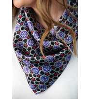 Sharmony Purple İpek Saten Fular