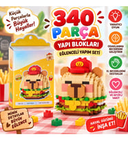 LZ-8875 HAMBURGER MODEL 340 PARÇA BLOCK OYUNCAK