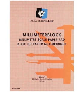 Milimetrik Blok A4 80 Gr Kirmiz 20 Yp