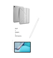 Galaxy A9 Plus X210 11 inç Uyumlu Tablet Kılıfı Tri Folding Tablet Kalemi Fskl02 Ekran Koruyucu