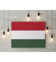 Macaristan Bayrağı Kanvas Tablo 40x55cm Dekoratif Tablo