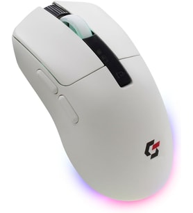 Sharper RGB Işıklı Kablosuz Gaming Oyucu Mouse 12000 DPI, Ultra Hafif, Bluetooth + 2.4G Kablosuz + Kablolu, Huano Silent Switch Tıklama, PAW3311 Sensör, 400mAh Batarya, Beyaz Gamer Faresi