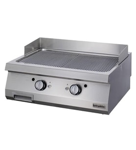 Öztiryakiler Gazlı Grill Plate, Oluklu, 80x70x30 Cm, Krom Kaplı, Ogg 8070 N