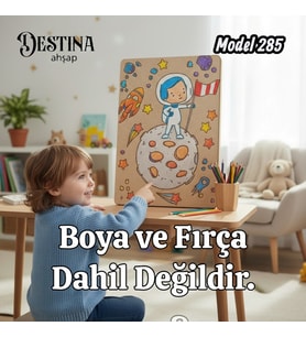 Destina Ahşap Mandala Boyama Seti- Ekonomik Seri- Eko Model 285