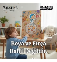 Destina Ahşap Mandala Boyama Seti- Ekonomik Seri- Eko Model 285