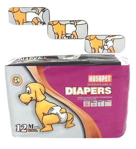 HUSHPET ULTRA EMİCİ KÖPEK KÜLOT ÇİŞ PEDİ M 12Lİ