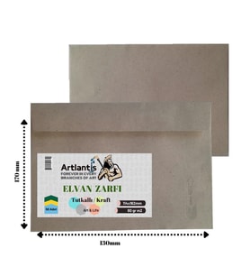 Elvan Mektup Zarf Kraft Silikonlu 114x162 Mm 50 Adet 1 Paket Artlantis Cırtlı Elvan Zarf 114*162 50 Li 1 Paket (Renksiz)