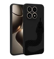 Coverzone Xiaomi M?15T ?le Uyumlu Y�ksek Kalite �zel Tasar?m Kadife ?� Y�zey Silikon Lansman Telefon K?l?f? Snake