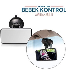 ModaCar BabyPoint Ayarlanabilir Bebek Kontrol Aynası (Standart)