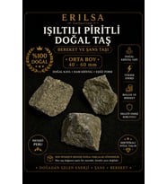 Sertifikalı Işıltılı Pirit Doğal Taş Kütle 40-60 mm Orta Boy Ham Pirit Taşı