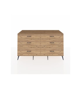 Kronos Konsol 6 Çekmeceli  176x59x99 Çam-Çam