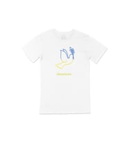 Slava Ukraini Peace Tişört (Beyaz)