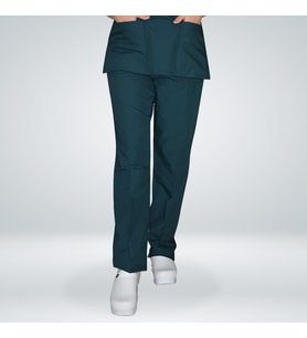 Unisex Petrol Yeşili Terikoton Doktor Hemşire Tek Alt Pantolon