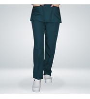 Unisex Petrol Yeşili Terikoton Doktor Hemşire Tek Alt Pantolon