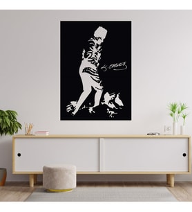 Atatürk İmzalı Potre   Ahşap Tablo