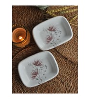 Akdeniz 2 li Mini Sunum Tabağı 10x14 cm