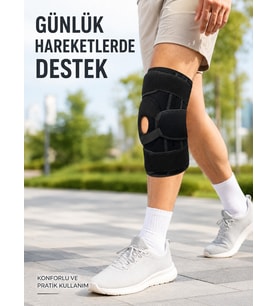 Sporcu Patella Dizliği Esnek Ligamentli Silikon Pedli Menisküs Diz Destek Bandajı