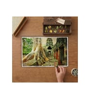 Kamboçya- Eski Evler- Ağaç Tasarımı 240 parça Ahşap Puzzle Ahşap Kutuda MP00336