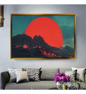 Altın Çerçeveli dekoratif tablo a74 (Gold)