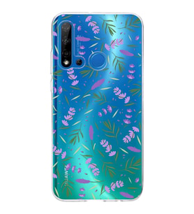 PrintiFy Huawei P20 Lite 2019 ile Uyumlu 1mm Slim Fit Water Color 3 Baskılı Şeffaf  Kılıf