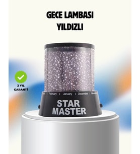 Renk Değiştirmeli LED Yıldız Projektör Parti ve Gece Lambası