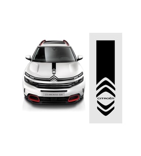 Citroen Sport İçin Uyumlu Aksesuar Kaput Şerit Oto Sticker 60*15 Cm
