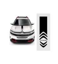 Citroen Sport İçin Uyumlu Aksesuar Kaput Şerit Oto Sticker 60*15 Cm