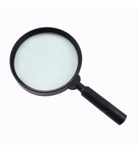 Northcity 130mm Geniş Mercek Büyüteç Lup – 5 Kat Daha Büyük Lens, Çıkarılabilir Sap