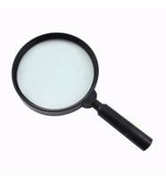 Northcity 130mm Geniş Mercek Büyüteç Lup – 5 Kat Daha Büyük Lens, Çıkarılabilir Sap