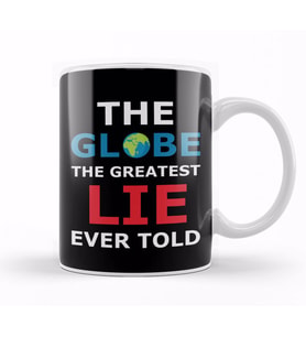 The Globe The Greatest Lie Ever Told Flat Earth Kupa Bardak Porselen