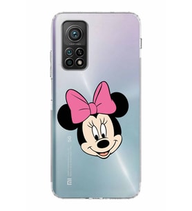 Xiaomi Mi 10T Pro  Kamera Korumalı Kapak Minnie Mouse Tasarımlı Şeffaf  Kılıf