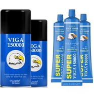 5 KUTU VİGA 150000 GECİKTİRİCİ SPREY VE KREM SETİ - 5'Lİ SET PREMİUM KALİTE ÇOK KULLANIMLIK ERKEK GECİKTİRİCİ SPREY VE KREM