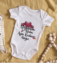 BK Kids Aynı Kadına Aşığız Tasarımlı Bebek Body Zıbın - Model 1
