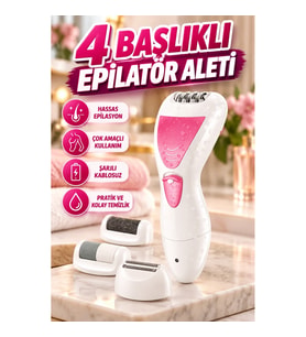 Profesyonel 4in1 Şarjlı Çok Amaçlı Epilasyon ve Kişisel Bakım Aleti