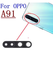 Tkgz Oppo A91 Arka Kamera Camı Lens Yapışkanlı