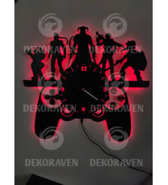 Gamer Led Işıklı Duvar Saati