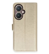 Newface Vivo Y27 Kılıf Trend S Plus Kapaklı Kılıf - Gold
