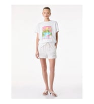 Koton Baskılı Beyaz Kadın T-Shirt 6SAK50051EK