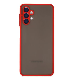 Galaxy A04S Kılıf Montreal Silikon Kapak - Kırmızı